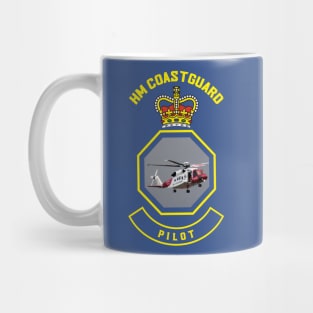 Pilot - HM Coastguard rescue Sikorsky S-92 helicopter based on coastguard insignia Mug